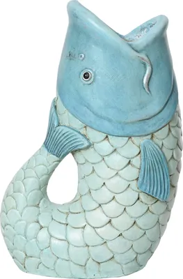 Produktbild von XXL Fischtopf mit maritimem Design für die Zubereitung von Fisch und Meeresfrüchten
