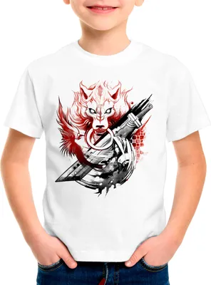 Produktbild von style3 Wolf Sephiroth Kinder T-Shirt anime cloud chocobo sephiroth