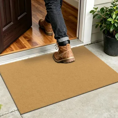 Produktbild von Schmutzfangmatte 80 x 120 cm Fußmatte Innen rutschfest waschbar Kunstkokos Natur