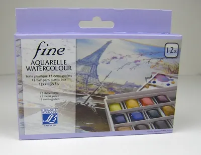 Immagine prodotto di Set di colori ad acquerello, scatola da pittura Wasser color Lefranc & Bourgeois, acquerelli 601660