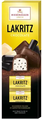 Image de Niederegger Chocolat à la réglisse 100g