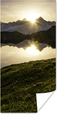 Produktbild von MuchoWow® Poster Schweiz - Alpen - Wasser 20x40 cm - Plakat - Foto