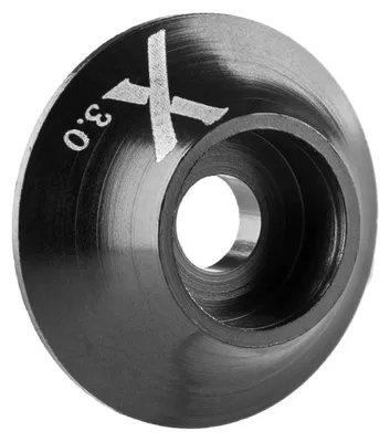 Immagine prodotto di Guarnizione in metallo con O-ring (logo "X"), 3 mm, nera, confezione da 10 pezzi