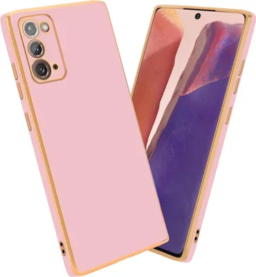 Produktbild von Cadorabo Schutzhülle für Samsung Galaxy NOTE 20 Hülle in Rosa Handyhülle TPU Silikon Kameraschutz Etui Case