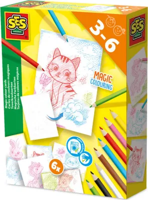 Zdjęcie produktu dla SES CREATIVE  Magiczne karty kolorów 14051