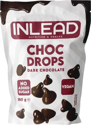 Produktbild von Inlead Choc Drops (150g) Dark Chocolate - Funktionelle Lebensmittel - Superfoods