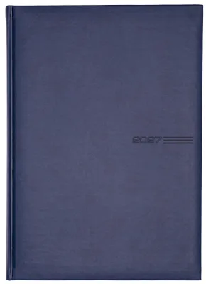 Produktbild von 2027 GÜSS Buchkalender Registerstanzung, Einband Tucson blau