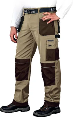 Produktbild von Arbeitshose beige/braun/schwarz in versch. Größen 50