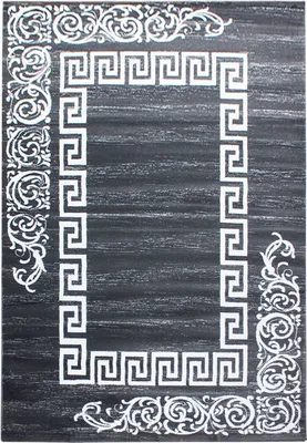 Produktbild von Kurzflor Teppich Matteo Läufer, Farbe: Grau, Größe:80x150 cm