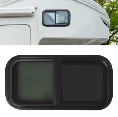 Imagen del producto de Ventana corredera Dakluik - 70x40 cm - Aluminio - Vidrio templado - - Para caravanas y autocaravanas