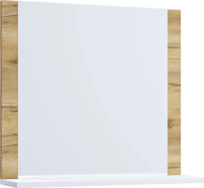 Obrázok produktu pre Kúpeľňové zrkadlo Nástenné zrkadlo Kúpeľňová polička Lendas 55x60 cm
