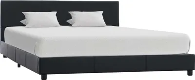 Immagine prodotto di Maison Exclusive - Letto in ecopelle nera 140x200 cm