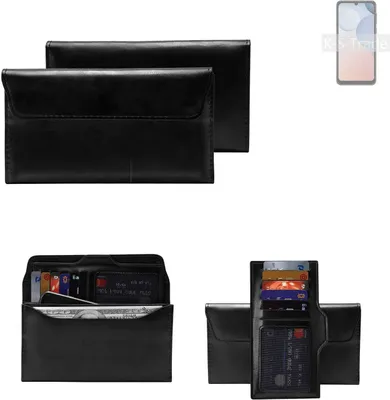 Produktbild von K-S-Trade Handy Hülle kompatibel mit Ulefone Note 6T Schutz Hülle Tasche Schutz Case Handytasche Kunstleder schwarz, 1x