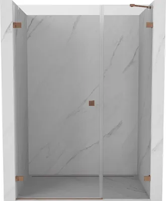 Immagine prodotto di Mexen Lunar-B porta doccia a battente sinistra 145 cm, trasparente, rame spazzolato - 832S-145-050-65-00-L