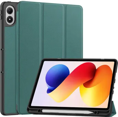 Produktbild von Schutzhülle mit Klappe für Xiaomi POCO Pad M1 / Redmi Pad 2 Pro, Bizon Case Tab Lizard, Dunkelgrün