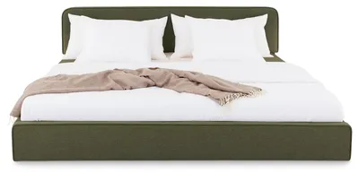 Produktbild von LATINI Polsterbett mit höhenverstellbarem Kopfteil, 160x200 cm, Grün - Doppelbett inklusive Lattenrost, ideal für zwei Personen, Bettgestell stabil und bequem, modernes Design für das Schlafzimmer