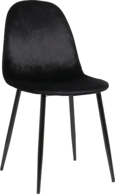 Produktbild von TPFLiving Esszimmerstuhl Naples Samt Gestell Metall schwarz schwarz