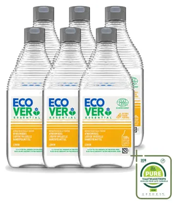 Produktbild von 6 x Ecover Essential Spülmittel Zitrone - 450 ml - Großpackung - 6 Stücke