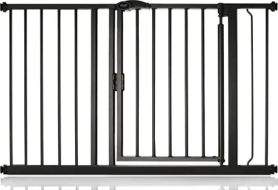 Produktbild von Safetots Druckmontage Selbstschließendes Treppengitter, 118.2cm - 125.2cm, Schwarz
