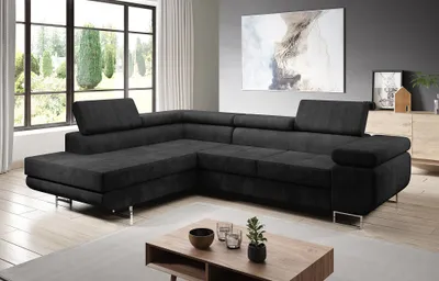 Produktbild von FurMeb24 - Ecksofa AVIO L  - LINKE SEITE , Sofa mit Bettk€sten und Schlaffunktion - (Kronos 07)