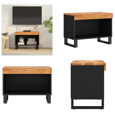 Image de vidaXL Armoire TV 60x33x43,5 cm Bois massif Acacia - Armoire TV - Meubles TV - Supports TV