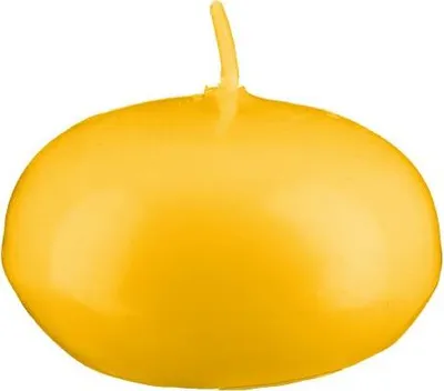 Produktbild von Schwimmkerzen Goldgelb Ø 42 x 26 mm, 8 Stück