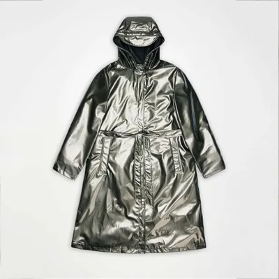 Produktbild von RAINS A LINE LONGER W JACKET W3 Silber