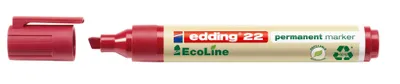 Immagine prodotto di Edding 4-22002 Marcatore permanente EcoLine - 1 - 5 mm, rosso, ricaricabile