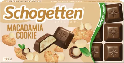 Produktbild von Trumpf Schogetten Macadamia Cookie Milchschokolade Packung 100g