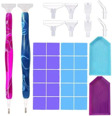 Immagine prodotto di Set di colori a diamante, 34 pezzi, fai da te, pittura e bricolage