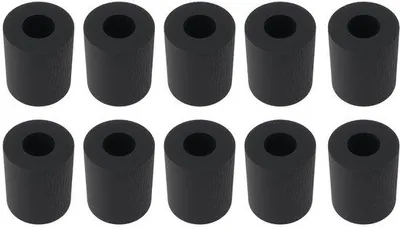 Productafbeelding van Rubberrollen set (10 stuks) - Reserveonderdeel - Compatibel met Kyocera 7002i/8002i - 2,4 x 2 cm - Eenvoudig te vervangen rol - Papierinvoerrol