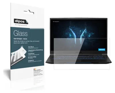 Produktbild von 2x Schutzfolie für Medion Erazer X17803 - Anti-Shock 9H Folie dipos Glass Kunststoffglas