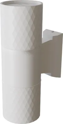 Obrázok produktu pre Vonkajšia nástenná lampa biela horná a dolná GU10 50W Bowery Maytoni