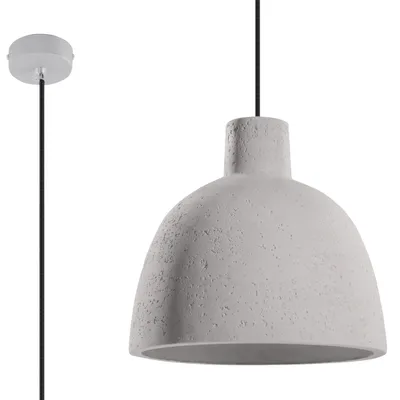 Produktbild von Hängeleuchte DAMASO 1xE27 15W Beton 128x28x28cm Sollux Lighting