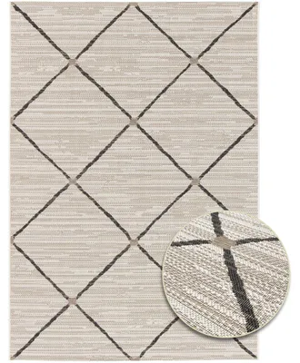 Produktbild von Primaflor In- und Outdoorteppich PARADISE - Rhombus - 160x230cm - Vintage Muster Außenteppich ideal als Terrassenteppich & Balkonteppich