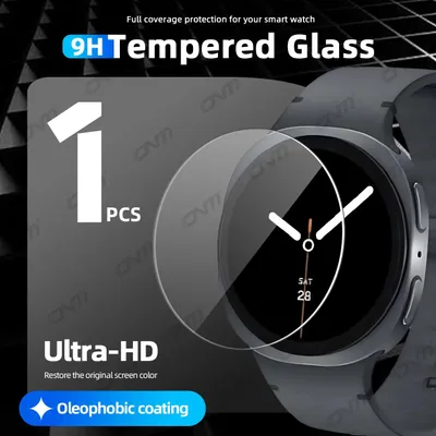 Zdjęcie produktu dla Hartowana folia ochronna na ekran - Samsung Galaxy Watch 8 44 mm - 9H - powłoka nano - odporna na zarysowania - 1 sztuka