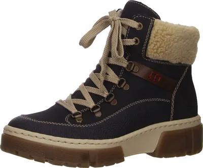 Produktbild von Rieker Schnür-,Zug-u.Schnallenstiefel in blau, Gr. 36
