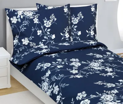 Obrázek produktu pro Bavlněné povlečení - Modrá,šedá,bílá - 140x200, 70x90