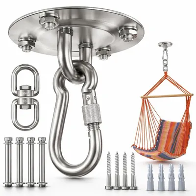 Zdjęcie produktu dla Morzejar Hak sufitowy 360° stal nierdzewna do jogi i siłowni