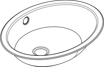 Franke ovales Einlege- und Unterbaubecken RNDH450-O aus Chromnickelstahl Franke GmbH RNDH450-O,RNDX450-O