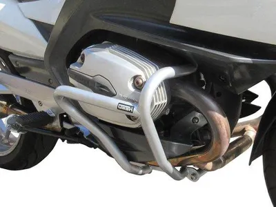 Produktbild von Motorbeschermingset - Motorfietsbescherming - Gepoedercoat Staal Set - Links und Rechts - Silber
