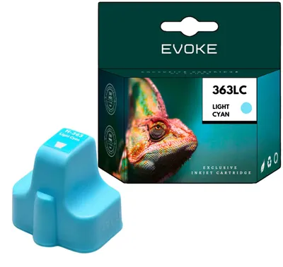 Produktbild von Evoke kompatible Tinte für HP 363 HP363 C8774EE Hellcyan 11 ml 700 Seiten PhotoSmart 3210 3310 8250 C5180 6180 6280 7180 7280 8180 D6160 7160 7260 7360 7460