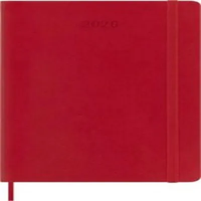 Image de MOLESKINE Agenda / organiseur 2026 jours L/A5 couverture souple rouge clair