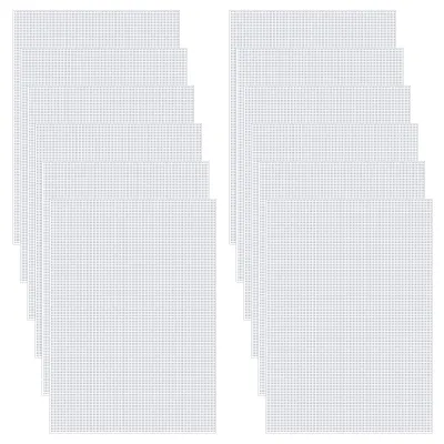 Fursuit-Augenmesh 12er-Pack, 30x20 cm, 0,8 mm Löcher, PVC, weiß