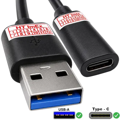 Produktbild von USB-A auf USB-C OTG Adapter Kabel Ladekabel 5Gbit/s Datenkabel Sync Kabel