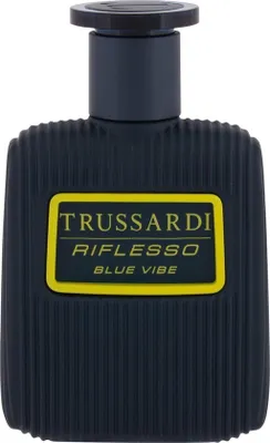 Obrázok produktu pre Trussardi Riflesso Blue Vibe, Muži, 50 ml, Nádoba na jedno použitie, Rumunčina, Yuzu, artemísia, Geranium, Rumunčina, Jantár, Koža, Tabak