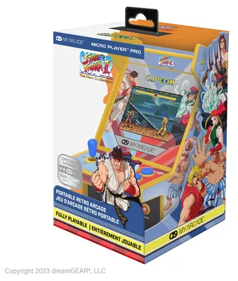 Produktbild von My Arcade Super Street Fighter II Micro Plyaer Pro, Mehrfarbig, 6,98 cm (2.75"), USB Typ-C, 3,5 mm, USB / Batterie, AA