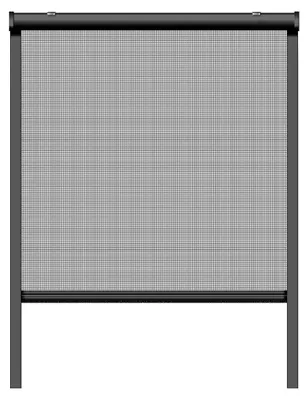 Image de Moustiquaire Enroulable, Anthracite, 160 X 160 Cm