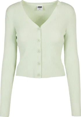 Produktbild von Urban Classics Ladies - Short Rib Knit Cardigan mint - 3XL