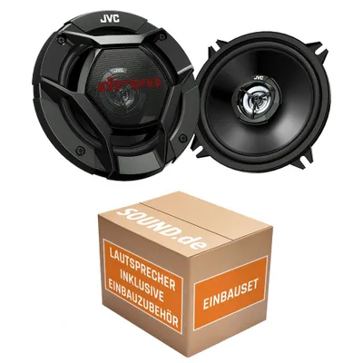 Produktbild von JVC CS-DR520 - 13cm 2-Wege Koax-Lautsprecher - Einbauset passend für Mercedes W124 Limo Heck - justSOUND
